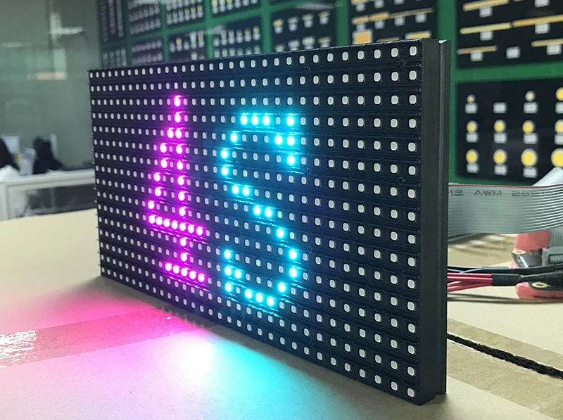 P8 открытый полноцветный светодиодный модуль, RGB светодиодный модуль дисплея, SMD3535 наружный светодиодный модуль, 1/4 сканирования, 256*128 мм, 32*16 точек
