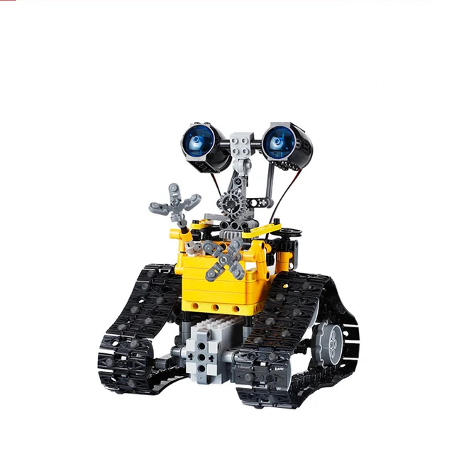 In Stock Technical  Remote Control Electric Programming Robot Building Blocks Model Assemble Bricks Kids Toy Car Gifts 6