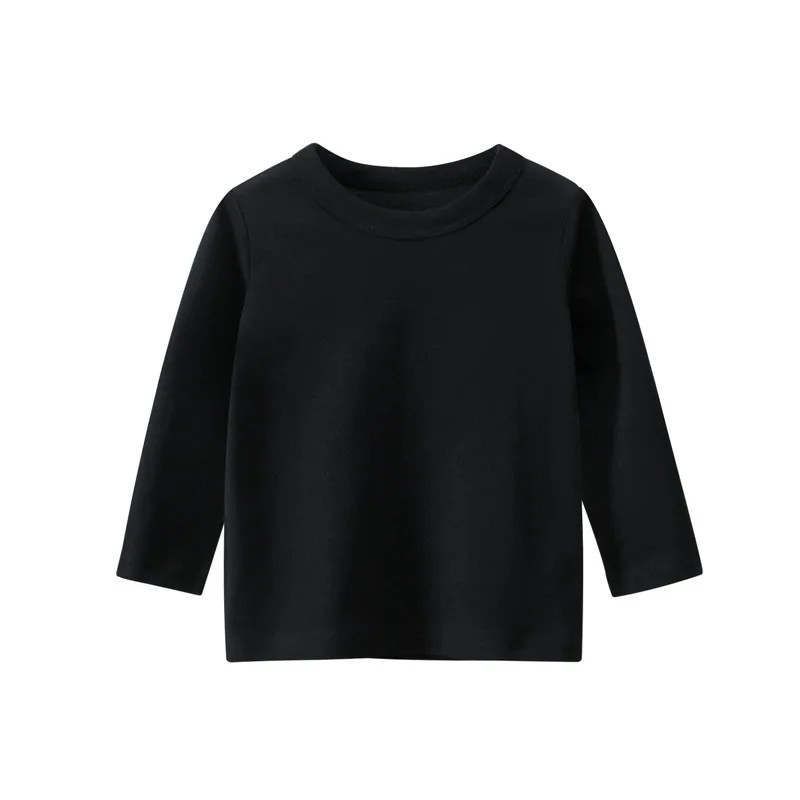 Children's T-shirt Cotton Long Sleeve Solid Colour Base Coat Leisure Wear Boys Girls Tops Kids Clothes cotton t shirt girls tee shirt girls t shirt t shirt kids t shirt