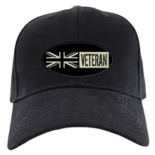 Британский военный: ветеран(черный флаг) черная бейсболка, новинка Черная кепка