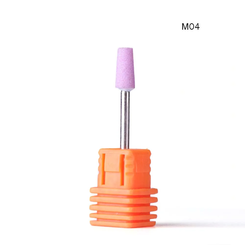 1 шт. фрезы для ногтей сверло для ногтей резиновое Силиконовое керамическое полировочное пилки инструменты для электрического маникюра педикюра машина LA065-1 - Цвет: M04