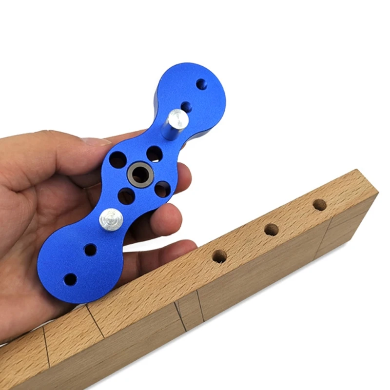 £11.54 Ootdty Aluminum Alloy Drilling Positioner Template Straight Hole Guide Locator