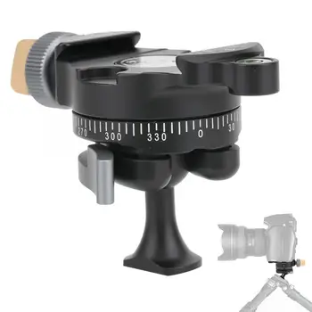 

Aluminium Alloy Panoramic Head DSLR Camera Tripod Ball Head with 1/4'' Screw Quick Release Plate Clamp for DSLR Camera Camcorder