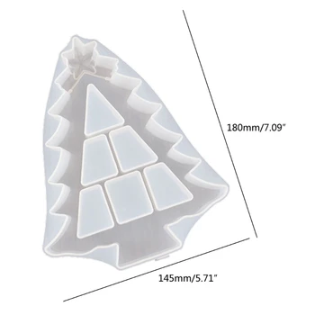 

Christmas Tree Cake Pan Mold Silicone Christmas Tree Tray Storage Box Resin Mold 634D