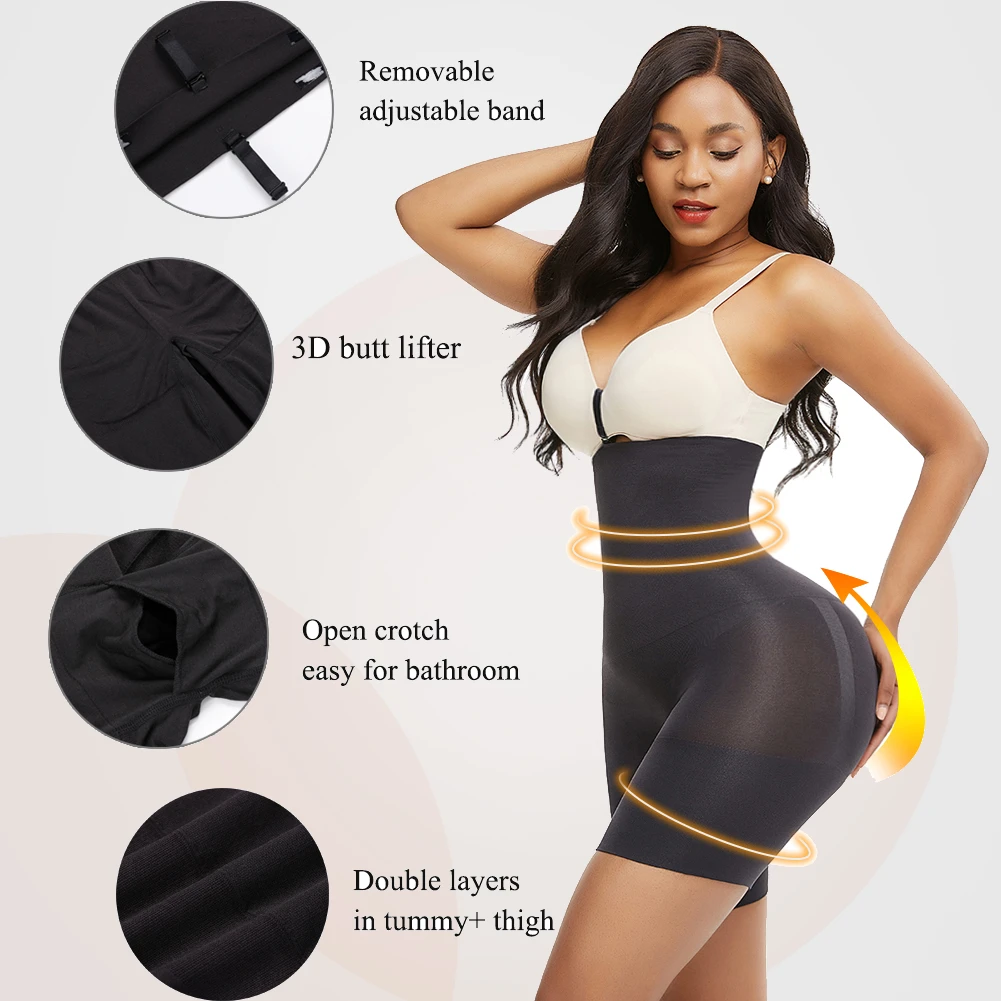 HEXIN Butt Lifter Seamless Women High Waist Slimming Tummy Control Panties Briefs Plus Shapewear Underwear Body Shaper Corset waist trainer