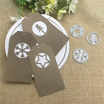 

3Pcs Christmas tree circle Metal Cutting Dies Stencils For DIY Scrapbooking Decorative Embossing Handcraft Die Cutting Template