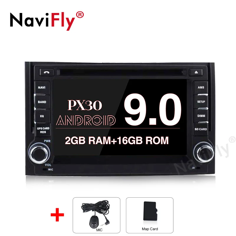 2G RAM 16G ROM NaviFiy Android 9,0 2Din 6,2 дюймов 4 Гб+ 64 ГБ Автомобильный DVD мультимедийный плеер для HYUNDAI H1 Автомагнитола поддержка gps навигация wifi BT - Цвет: 2G RAM 16G ROM