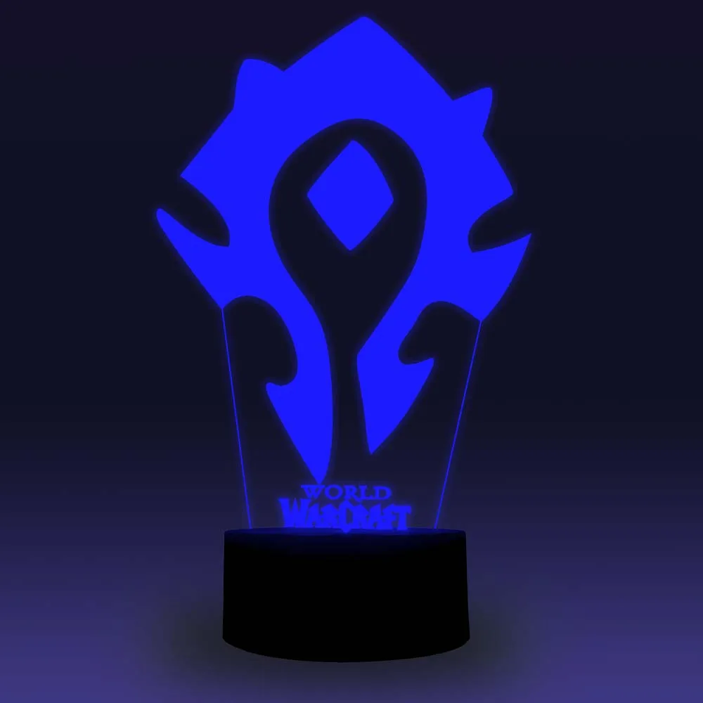 NiteApps 3D World Warcraft ночник настольная лампа Иллюзия украшение лампа подарок на день рождения приложение/сенсорное управление