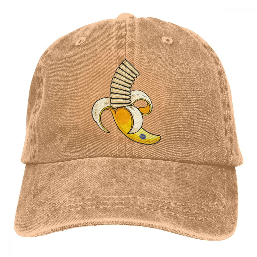 Банан клип Casquette черный унисекс Мужские Женские джинсовые бейсболка с ремешком кепки Регулируемый Гольф папа шляпа - Цвет: Хаки