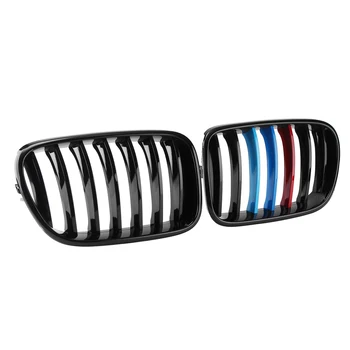 

1 Pair Left & Right Front Kidney Grille Gloss M Color for BMW X3 F25 2010 2011 2012 2013 Car Styling Replacement Racing Grilles