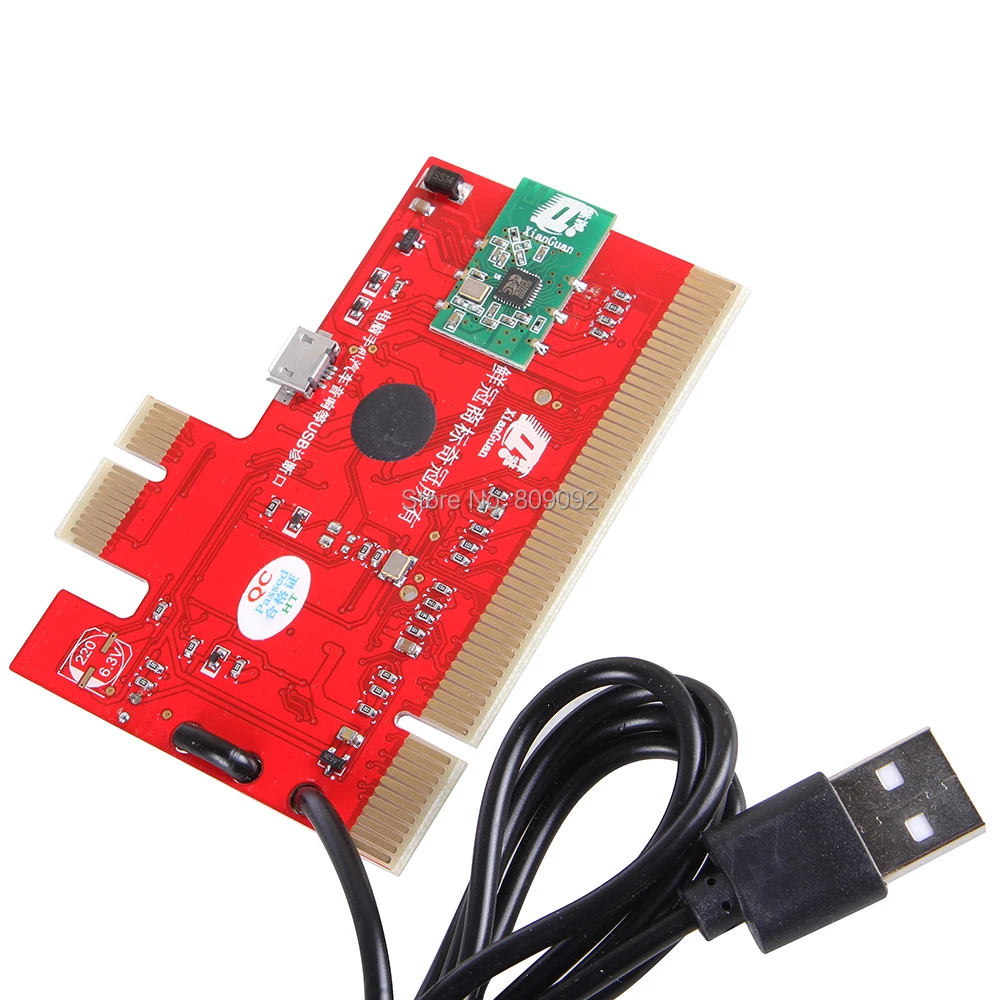  Tarjeta de probador de placa base de ordenador USB/PCI/PCIE/MiniPCIE/LPC/EC para ordenador portátil