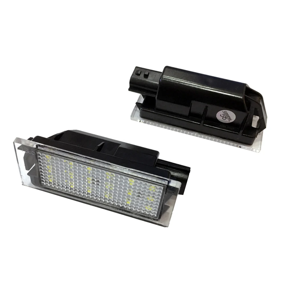 

2pcs Car LED License Plate Light SMD 3528 for Renault Megane 2 Clio Laguna 2 Megane 3 Twingo Master Velsatis