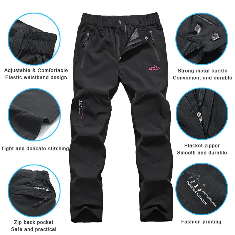 Pantalones impermeables de secado rápido para mujer, Pantalón deportivo  antiarañazos para acampada, senderismo, escalada, pesca, Verano - AliExpress