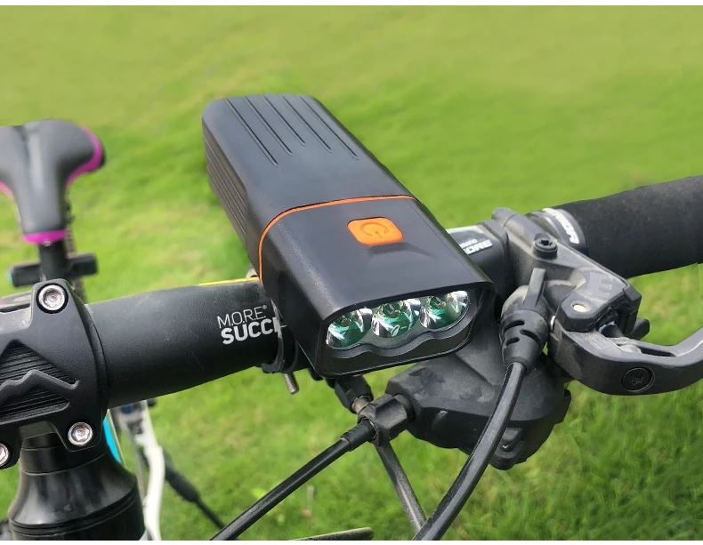 Bicycle Light 3*T6/L2 5200mAh Bike Light Built in USB Charge Powerfull Cycling Light Waterproof Bike Accessory as Power Bank