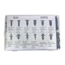 330 шт. HE28 автомобильный пластиковый расширительный износ сердце гвоздь-шуруп крепеж клипса для подкладки крыло багажника