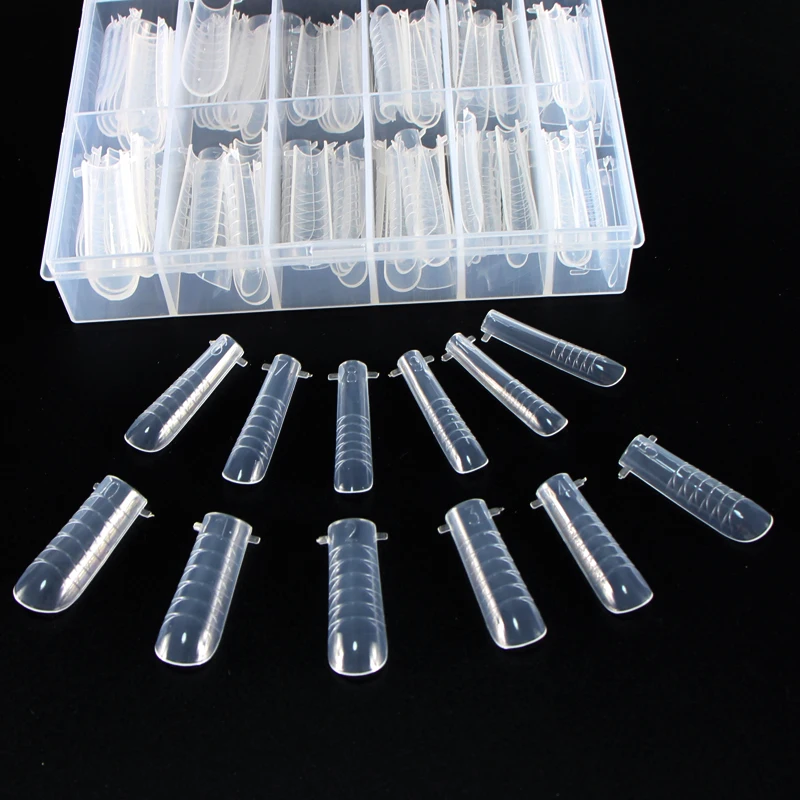 

120pcs Dual Forms For Nail Quick Building Gel Mold Full Cover Tips Nail Extension Forms Top Molds Form For Building Nail System