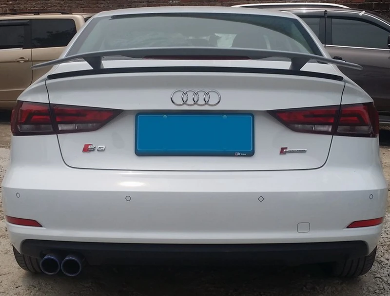 SHCHCG для Audi A3 S3 Sedan 4 двери 2013- АБС пластик Неокрашенный Грунтовка цвет задний спойлер задний Багажник крыло автомобильные аксессуары