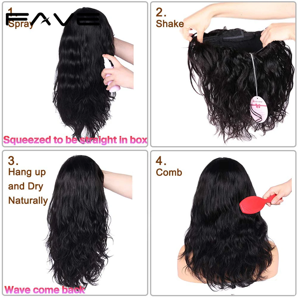  FAVE100% Remy Human Hair Natural Wave Wigs with Bangs Brazilian Human Hair Wig Natural Black For Bl