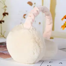 Детские наушники с ушками, теплые зимние плюшевые наушники с ушками для девочек, снежные ветреные теплые наушники 95AB