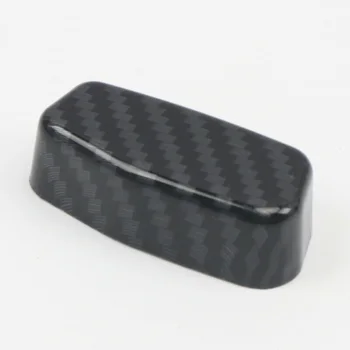 

ABS Plastic Cover Trims 2pcs Car Seat Button Decor Carbon Fiber Style 2015-20