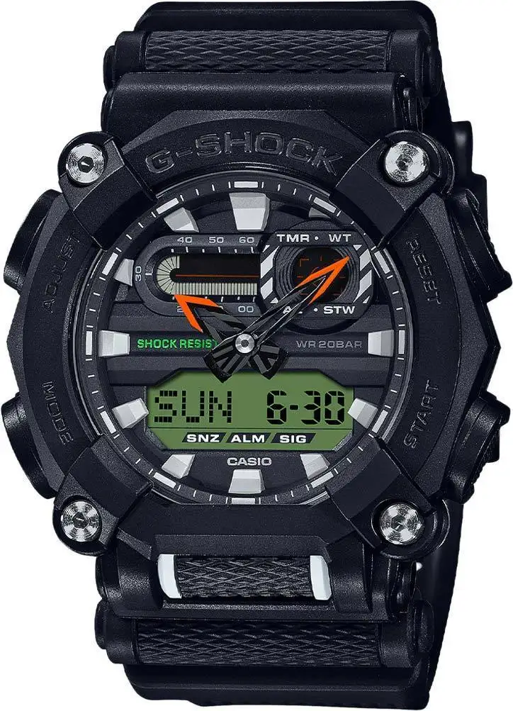 Японские наручные часы Casio G-SHOCK GA-900E-1A3ER с хронографом | Наручные