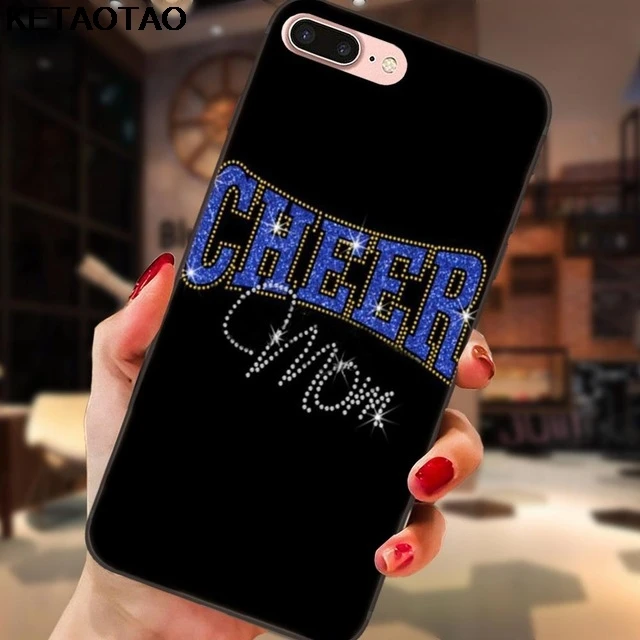 KETAOTAO Cheers Cheerleader лук чехол для телефона s для iPhone 4S SE 5C 5S 6S 7 8 Plus X XS XR 11 Pro Чехол Мягкий ТПУ резиновый силиконовый - Цвет: Коричневый