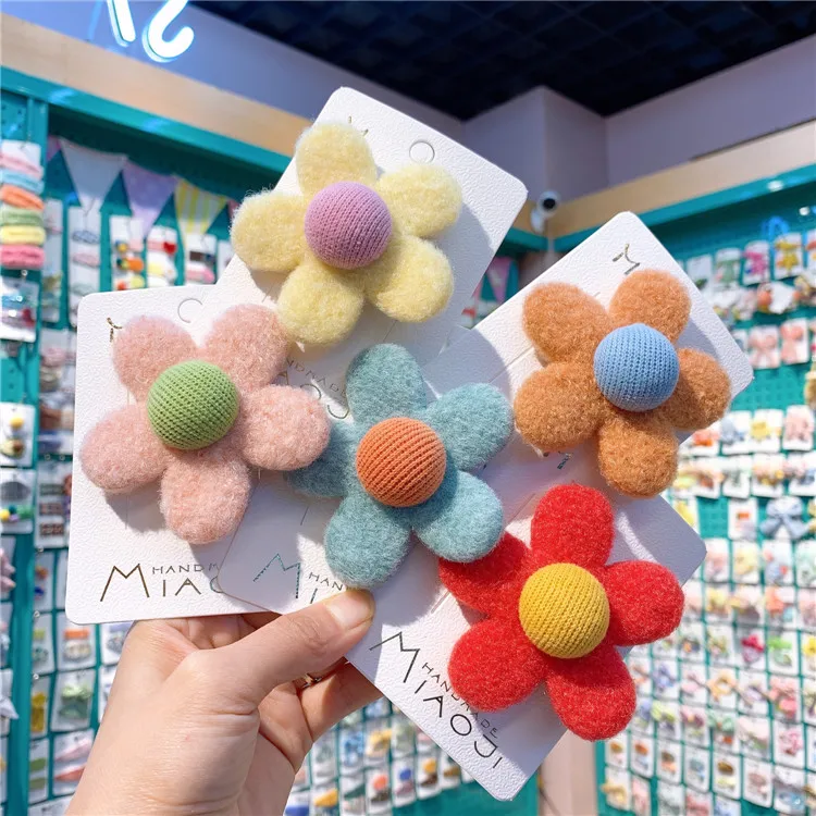 120.0¥ 26% OFF|小さな花のヘアクリップ,女の赤ちゃんのためのヘアアクセサリーのセット,花のヘアピン,ス...