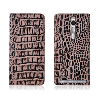 

Crocodile pattern genuine leather magnetic case card slot for Asus Zenfone 2 ZE551ML/Zenfone 2 ZE551ML phone bag funda cover