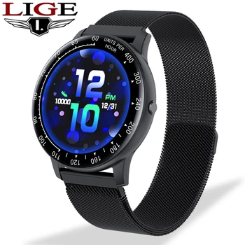 

LIGE Full screen touch Men Smart Watch Women Waterproof Sports Fitness Tracker For Android ios Reloj inteligente call smartwatch