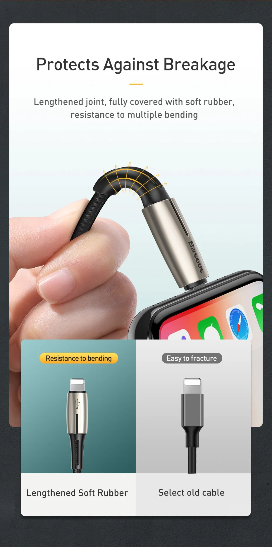 Baseus usb type-C-USB кабель для iPhone 11 Pro Max 18 Вт PD быстрое зарядное устройство type-c USB C кабель для iPhone Xs Max шнур для передачи данных