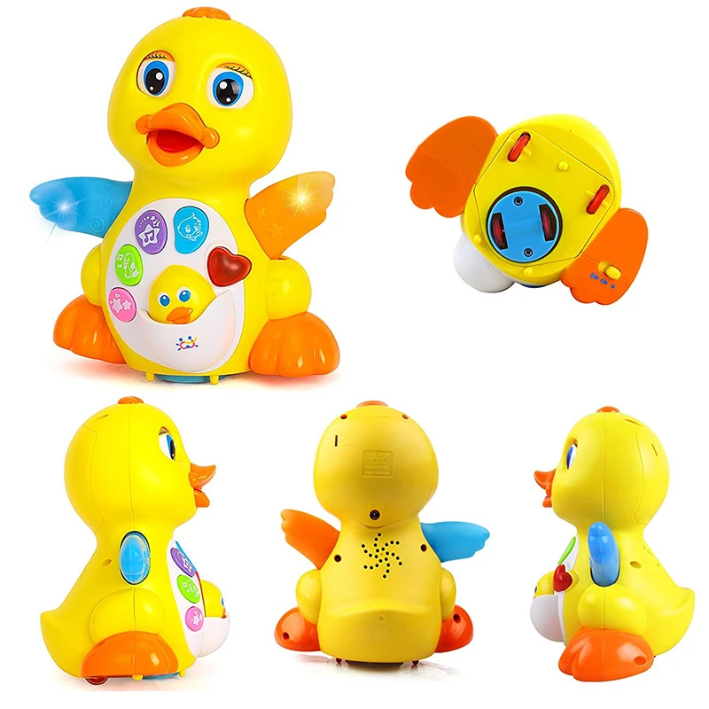 Hola 808 Baby Toys Eq Flapping Yellow Duck Infant Brinquedos Bebe Electrical Universal Toy For Children Kids 1 3 Years Old