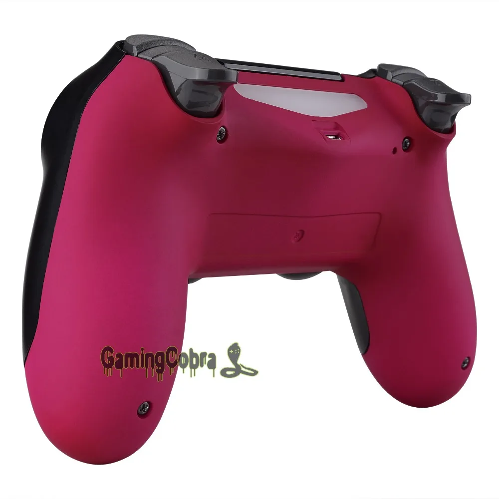 Красная роза Soft Touch Нижняя оболочка запасная часть для PS4 тонкий поляризационный фильтр Pro контроллер JDM-040 JDM-050 JDM-055