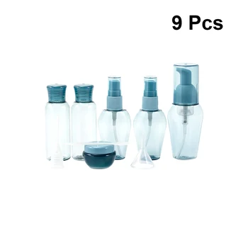 

9Pcs Portable Pump Bottles Reusable Bottle Dispensing Travel Bottle Sunscreen Spray Pump Bottles Empty Spray for Travel Trip