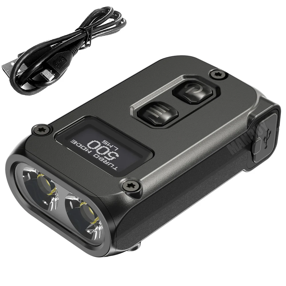2020 NITECORE TINI2 UsbC Rechargeable Mini Keychain LED Flashlight Outdoor search Daily Small Metal EDC Pocket Light Lightweight
