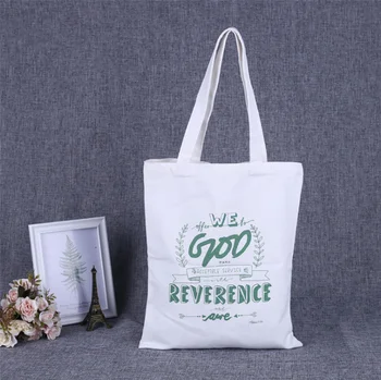 

Unisex Handbags Custom Canvas Tote Bag Print Text Your Design Grocery Daily Use Reusable Cotton Travel Casual Shopping Bag