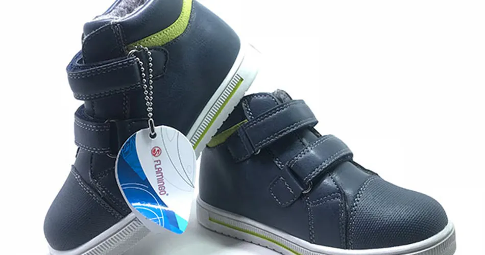 Sapatas dos Miúdos das Crianças com Hook Loop para Meninos Flamingo Outono Meninos Botas Sapato Tornozelo Alta Qualidade & 82b-sw-0888 15 Qualidade Sapatas Dos Miúdos das Crianças com