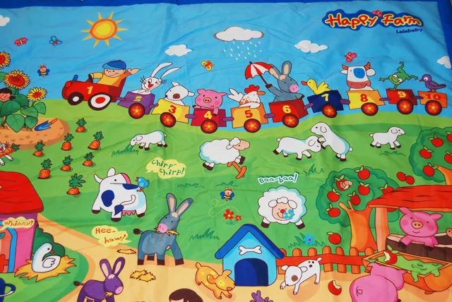 Lalababy Младенцы когнитивный коврик для ползания HAPPY Farm