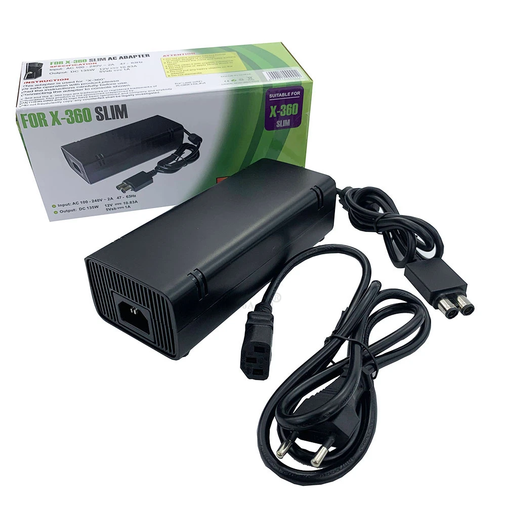 Xbox 360 Slim Adapter Power Supply 110v-220v Power Supply Charger Cord For Xbox 360 Console Adaptor - Accessories - AliExpress