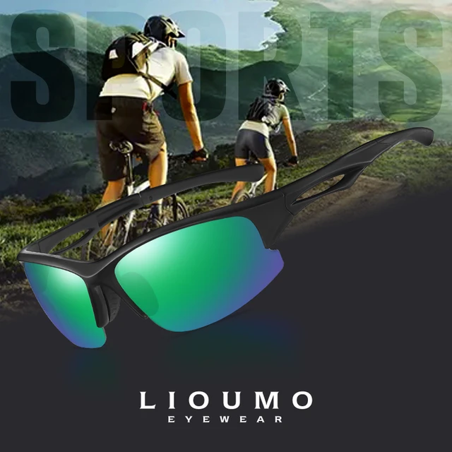 LIOUMO Brand Sport Sunglasses For Men Polarized Glasses Photochromic  Driving Goggles Trendy Shades Eyewear gafas de