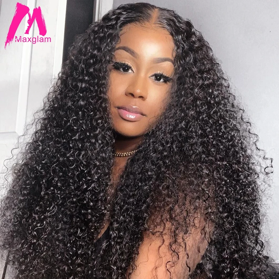Парики из натуральных волос на фронте черные завитые без клея|wigs free|wigs free shippingwig wig