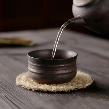

Luxury Ceramic Tea Cup Vintage Kung Fu China Japanese Style Tea Bowl Porcelain Mini Vasos De Porcelana Kitchen Dining Bar QEA6CB