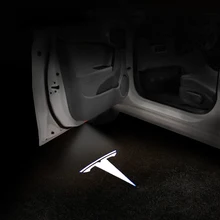 1 шт., Автомобильный светодиодный светильник с изображением призрака, приветственный светильник, лазерный проектор логотипа, дверная лампа для Tesla, модель S, модель X, модель 3, модель Y