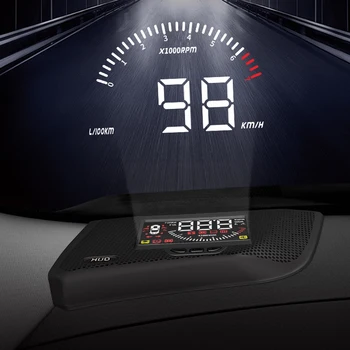 

HUD Car Head Up Display Windshield Glass Projector Security Alarm Overspeed RPM Voltage For Nissan Rogue X-Trail T32 2014-2019