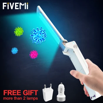 

Foldable UV Disinfection Lamp Ultraviolet Light Mini Wand Lampe bactericidal lamp UVC Germicidal Light Travel Sterilizing Lights