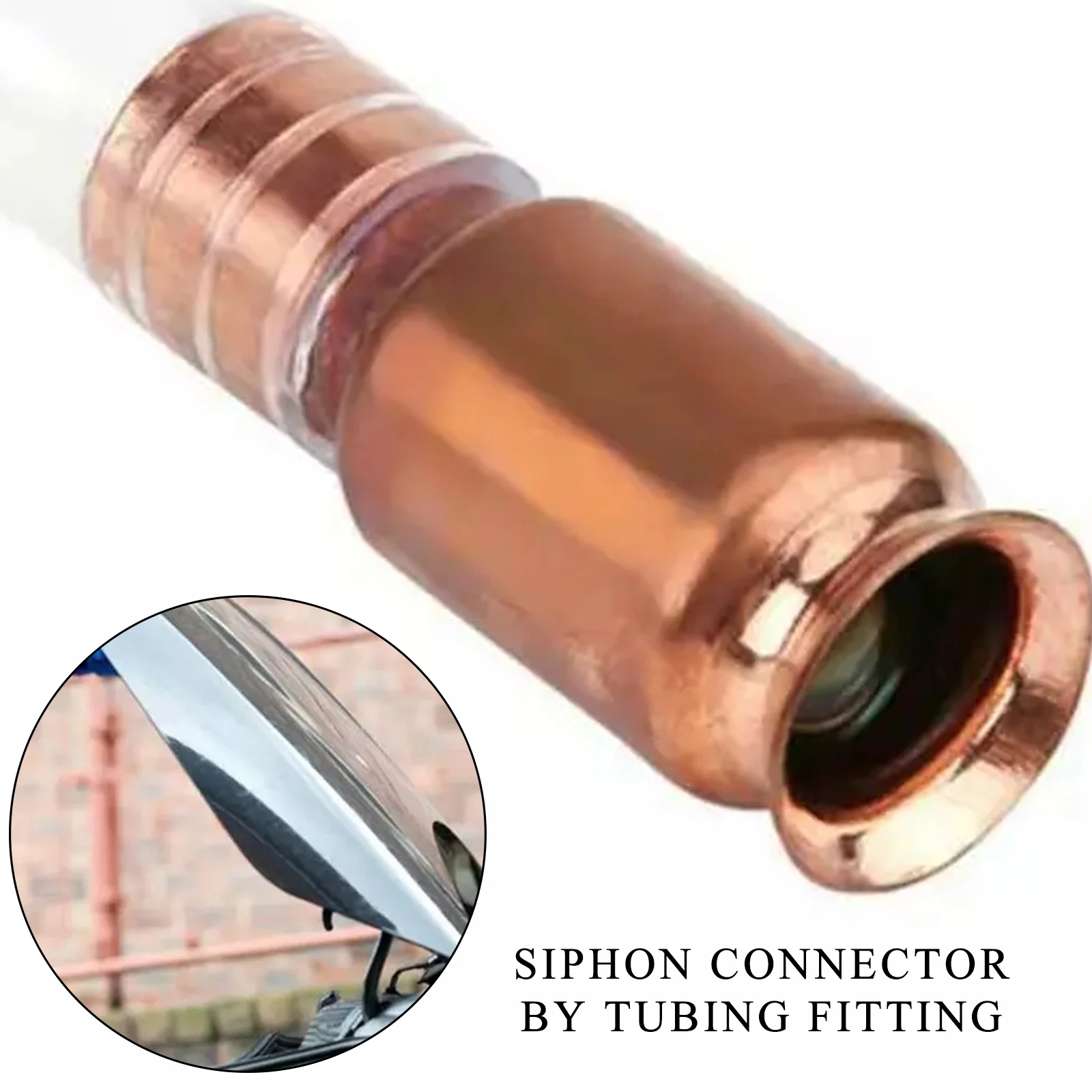 

4/6 Points Red Copper Siphon Filler Pipe Manual Pumping Oil Pipe Car Fittings Siphon Connector Gasoline Fuel Water Shaker Siphon