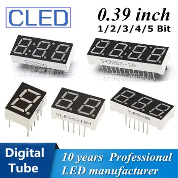 Display a 7 segmenti rosso/blu/verde/bianco da 0.39 pollici Display a LED da 0.39 "display a led digitale serie tubo digitale 1/2/3/4/5 Bit