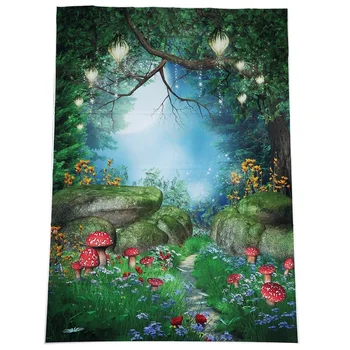 

5x7ft Fairy Tale Vinyl Studio Backdrop Photography Prop Photo Background-Fantasy forest