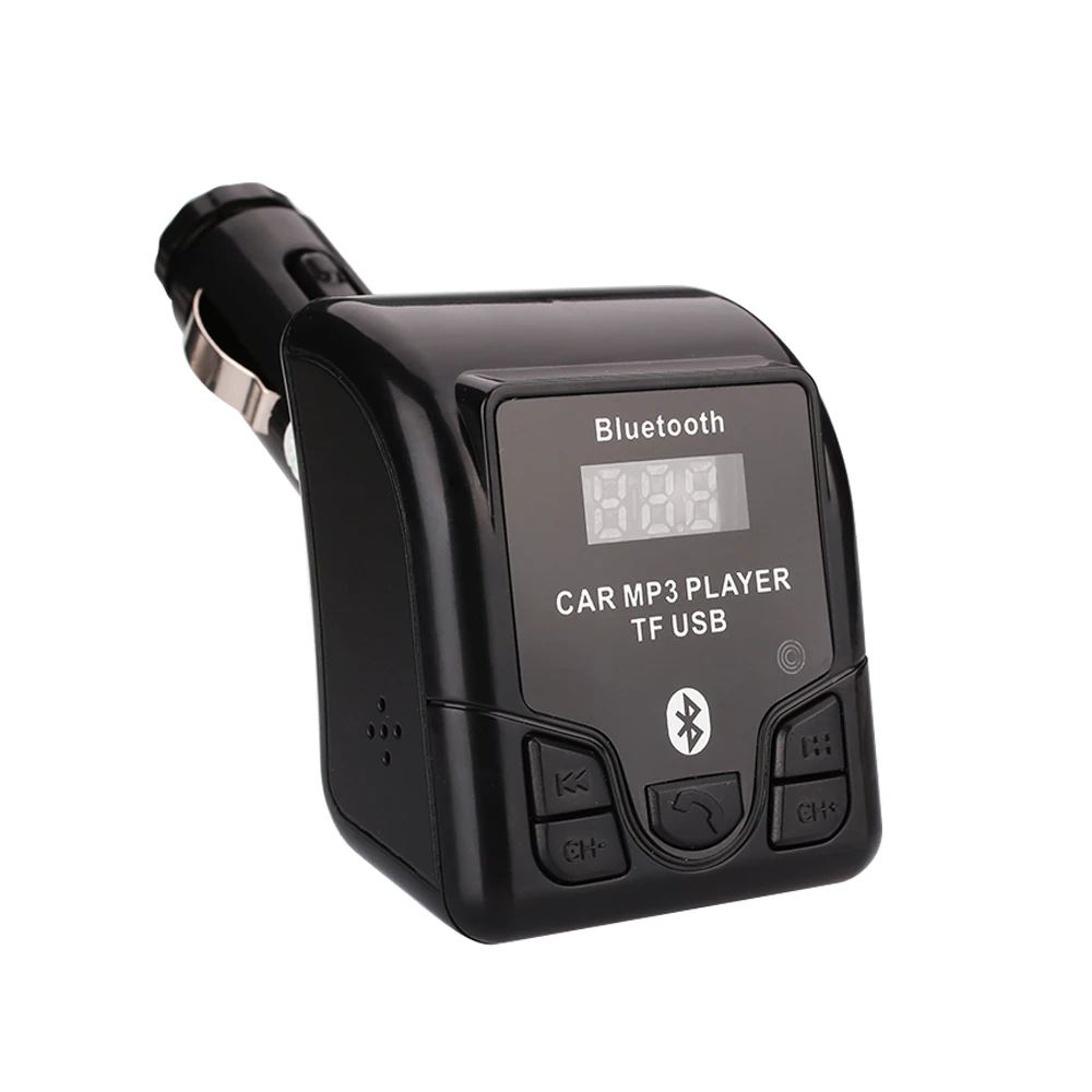 12V Bluetooth автомобильный набор, свободные руки, MP3 ЖК-дисплей цифровой Дисплей плеер Беспроводной радио адаптер