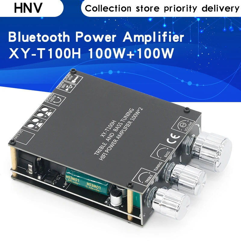 XY-T100H 100w + TPA3116D2 Bluetooth 5.0 Плата усилителя мощности для домашнего кинотеатра