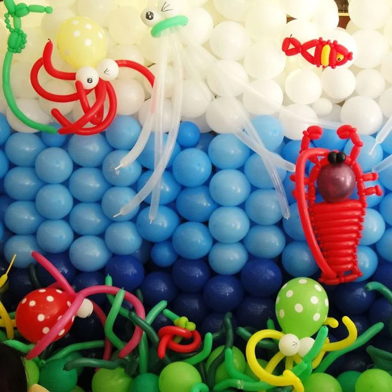 

Woven Latex Balloon for Wedding Decoration, Knot Making, Twisted Magic, Purple and Red, Happy Birthday Party, DIY, 1.8g